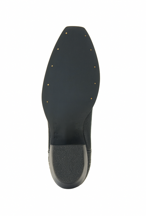 Men'S Black 13 Embroidered Leather Shaft Handcrafted Dress Cowboy Boot Cheap Priced For Sale Online