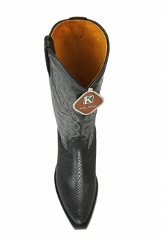 Men'S Black 13 Embroidered Leather Shaft Handcrafted Dress Cowboy Boot Cheap Priced For Sale Online - Image 5
