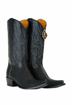 Men'S Black 13 Embroidered Leather Shaft Handcrafted Dress Cowboy Boot Cheap Priced For Sale Online - Image 7