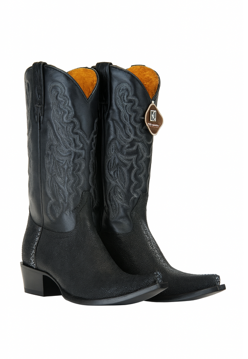 Men'S Black 13 Embroidered Leather Shaft Handcrafted Dress Cowboy Boot Cheap Priced For Sale Online