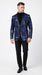 Mens Black and Royal and Gold and Navy Blue Sequin Tuxedo Suit Set – Luxury Prom Wedding Tuxedo with Sequin Jacket