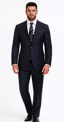 Men's Black And White Checkered Suit Checkered Pattern Texture Blazer Jacket Suit Dark Navy Windowpane Plaid  - Black And White Checkered Suit - 100% Percent Wool Fabric Suit - Worsted Wool Business Suit