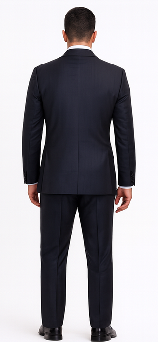 Men's Black And White Checkered Suit Checkered Pattern Texture Blazer Jacket Suit Dark Navy Windowpane Plaid  - Black And White Checkered Suit - 100% Percent Wool Fabric Suit - Worsted Wool Business Suit