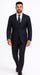 Men's Black And White Checkered Suit Checkered Pattern Texture Blazer Jacket Suit Dark Navy Windowpane Plaid  - Black And White Checkered Suit - 100% Percent Wool Fabric Suit - Worsted Wool Business Suit