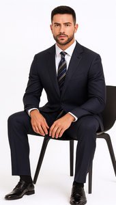 Men's Black And White Checkered Suit Checkered Pattern Texture Blazer Jacket Suit Dark Navy Windowpane Plaid  - Black And White Checkered Suit - 100% Percent Wool Fabric Suit - Worsted Wool Business Suit