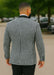 Mens Black And White Tuxedo Houndstooth Prom Suits - Groom Tuxedo