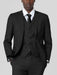 Mens Black Birdseye Three Piece Suit – Modern 2-Button Suit