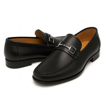 Mens Mezlan Brussels Metal Ornament Calfskin Loafer Dress Shoe in Tan - Image 23