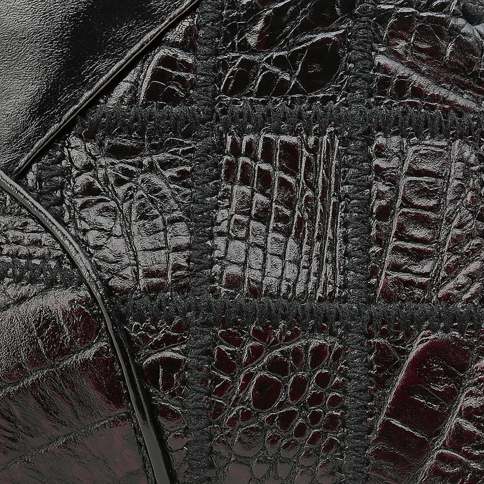 Belvedere Vero Crocodile Patchwork High-Top Sneaker in Honey