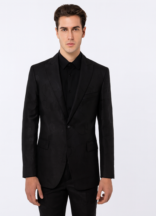 Men's Black Flap Front Pockets One Button Cheap Priced Designer Fashion Dress Casual Blazer On Sale Blazer