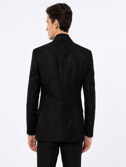 Men's Black Flap Front Pockets One Button Cheap Priced Designer Fashion Dress Casual Blazer On Sale Blazer - Image 2