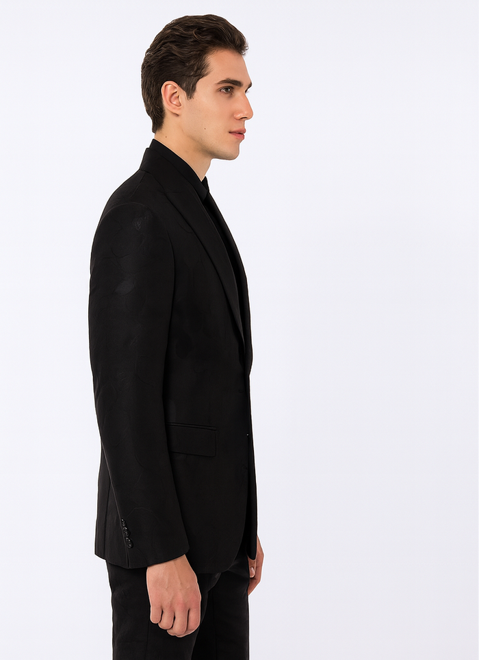 Men's Black Flap Front Pockets One Button Cheap Priced Designer Fashion Dress Casual Blazer On Sale Blazer - Image 3