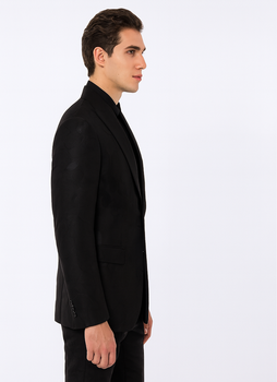 Men's Black Flap Front Pockets One Button Cheap Priced Designer Fashion Dress Casual Blazer On Sale Blazer - Image 3