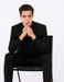Men's Black Flap Front Pockets One Button  Designer Fashion Dress Casual Blazer On Sale Blazer