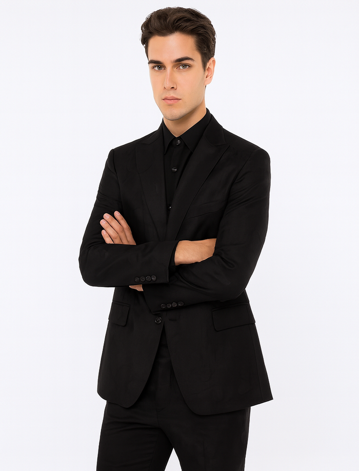 Men's Black Flap Front Pockets One Button Cheap Priced Designer Fashion Dress Casual Blazer On Sale Blazer - Image 6