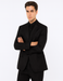 Men's Black Flap Front Pockets One Button  Designer Fashion Dress Casual Blazer On Sale Blazer