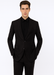Men's Black Flap Front Pockets One Button  Designer Fashion Dress Casual Blazer On Sale Blazer