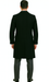 Men's Black Full-length Sleeves Buttoned Closure Peaky Blinders Suit - Peaky Blinders Outfit + Overcoat + Hat (Peaky Blinders Custome)
