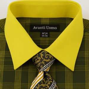 Black Gold Colorful Men'S Dress Shirt