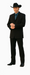 Men's Black Long  Fashion Dress Zoot suit