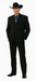 Men's Black Long  Fashion Dress Zoot suit