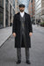Men's Black One Chest Pocket Three Buttons Peaky Blinders Suits - Peaky Blinders Outfit + Hat (Peaky Blinders Custome)