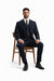 Men's Black Peak Lapel Peaky Blinders Suit - Peaky Blinder Outfits+ Overcoat + Hat (Peaky Blinder Custome)