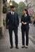 Men's Black Peak Lapel Peaky Blinders Suit - Peaky Blinder Outfits+ Overcoat + Hat (Peaky Blinder Custome)