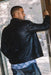Mens Black Platini Western Leather Jackets - Vintage Cowboy Style