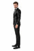 Sequin Blazer Mens Black Regular Fit Sequined 2 Buttons Shawl Lapel Blazer Matching Bow Tie