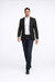 Men'S Black Stripe - Pinstripe Slim Fit Blazer