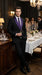 Mens Black Suit with Purple Lapel – Elegant Formal Tuxedo Style Suit for Wedding, Prom, Party and Evening Wear