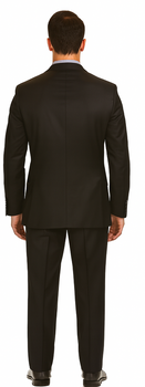 Vitali Brand Suits - Men's Charcoal  Regular Fit Vested Suit