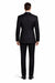 Black 2 Button Wool Tuxedo Without Pleat Flat Front Pants
