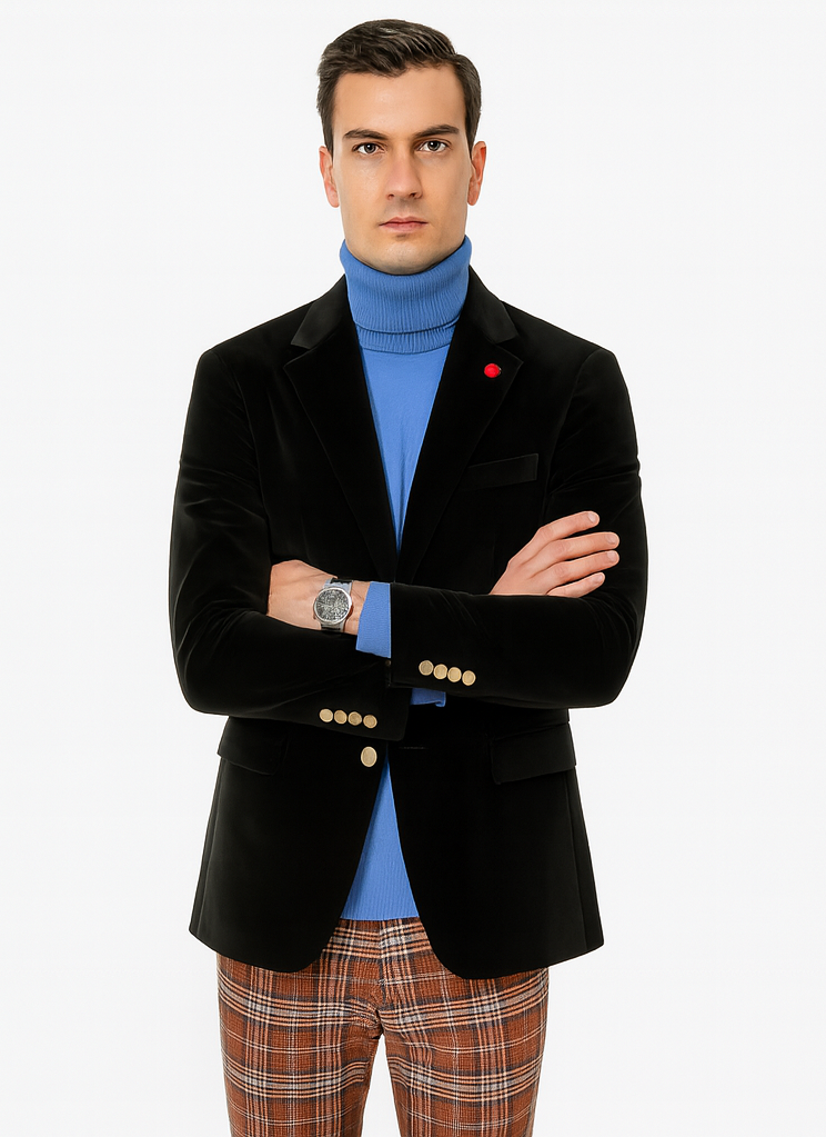 Mens Blazer Black - Image 6
