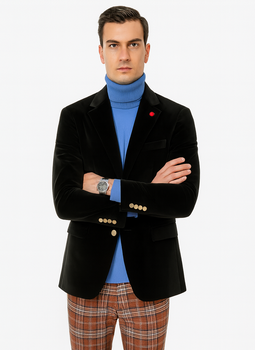 Mens Blazer Black - Image 6