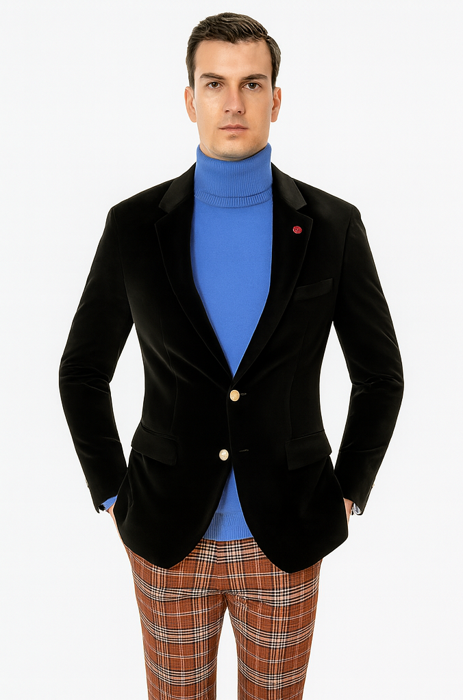 Mens Blazer Black - Image 5