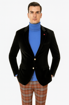 Mens Blazer Black - Image 5