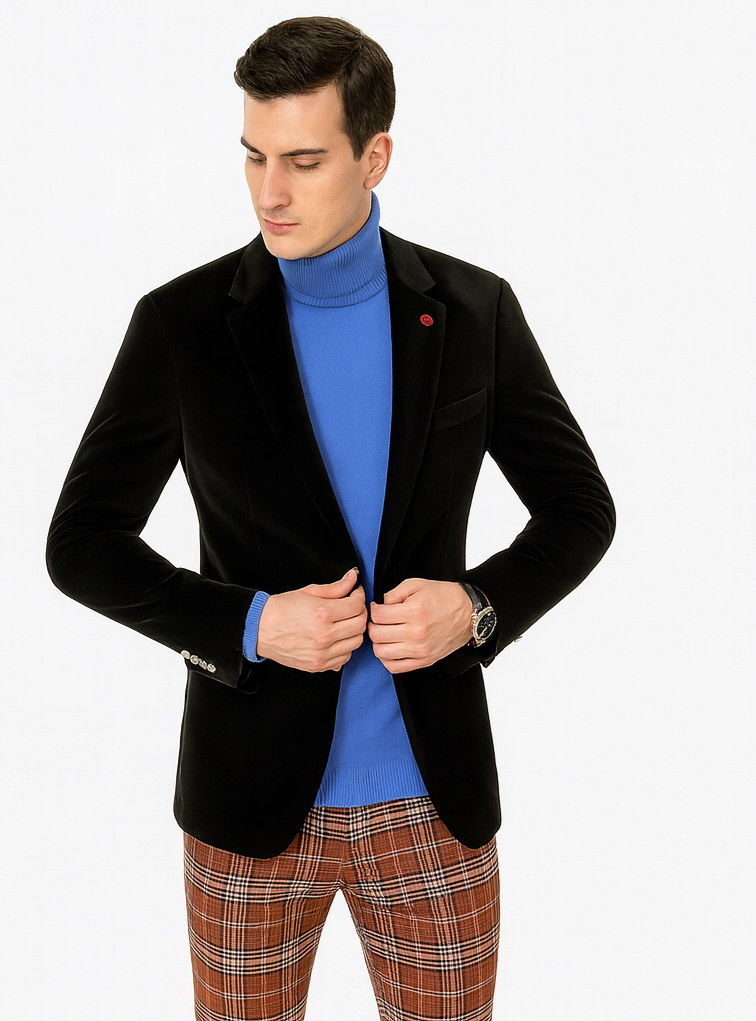Mens Blazer Black - Image 7
