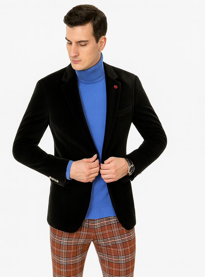 Mens Blazer Black - Image 7