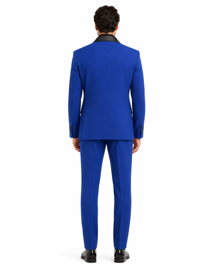 Men's Blazer  Black ~ RoyalBlue Tuxedo Dinner Jacket and Blazer Two Toned
