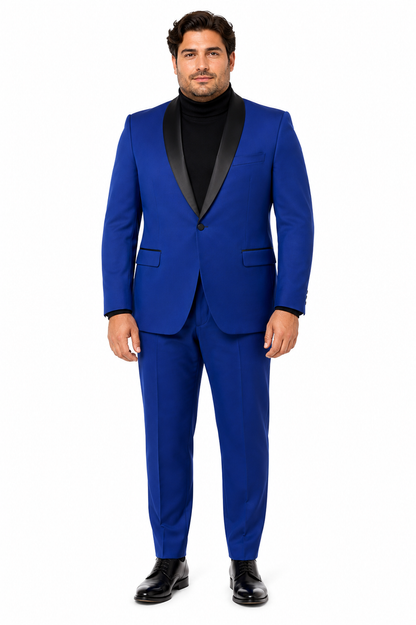 Men's Blazer  Black ~ RoyalBlue Tuxedo Dinner Jacket and Blazer Two Toned