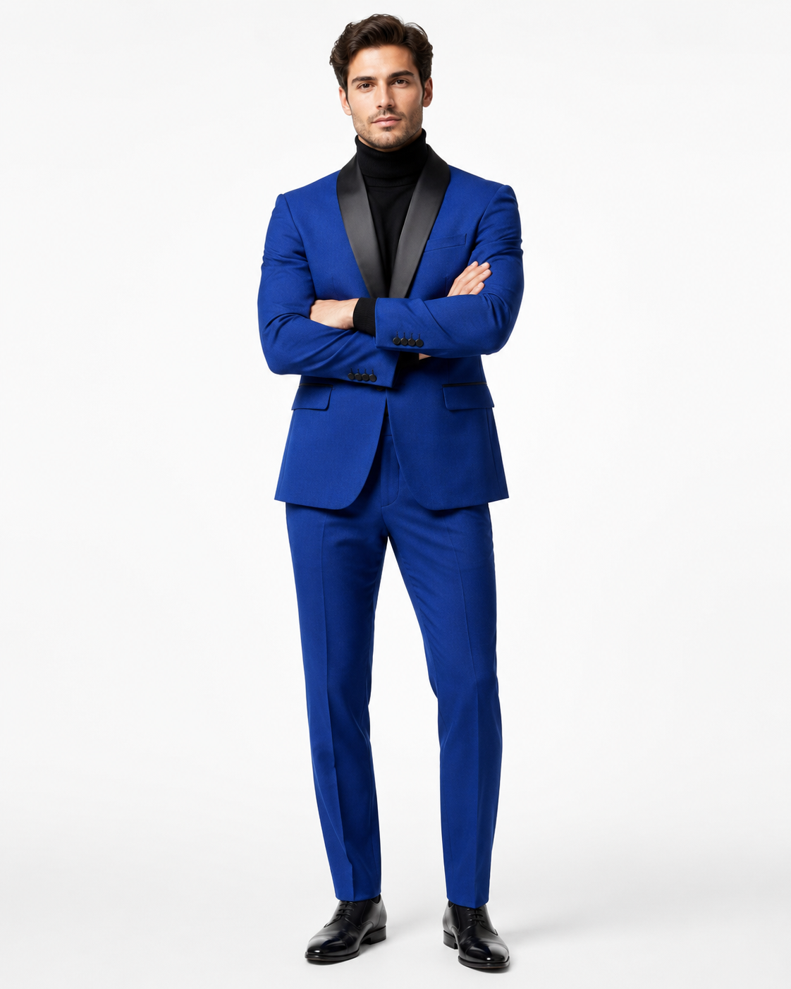 Men's Blazer  Black ~ RoyalBlue Tuxedo Dinner Jacket and Blazer Two Toned