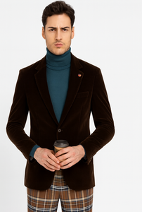 Mens Blazer Brown