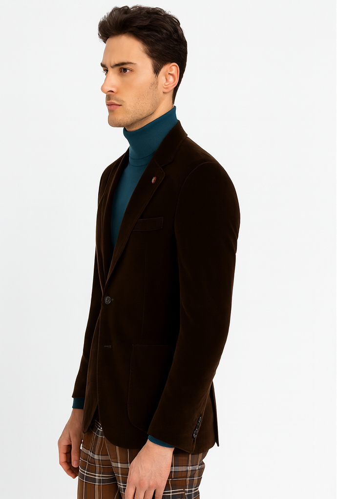 Mens Blazer Brown - Image 3