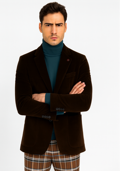 Mens Blazer Brown - Image 5