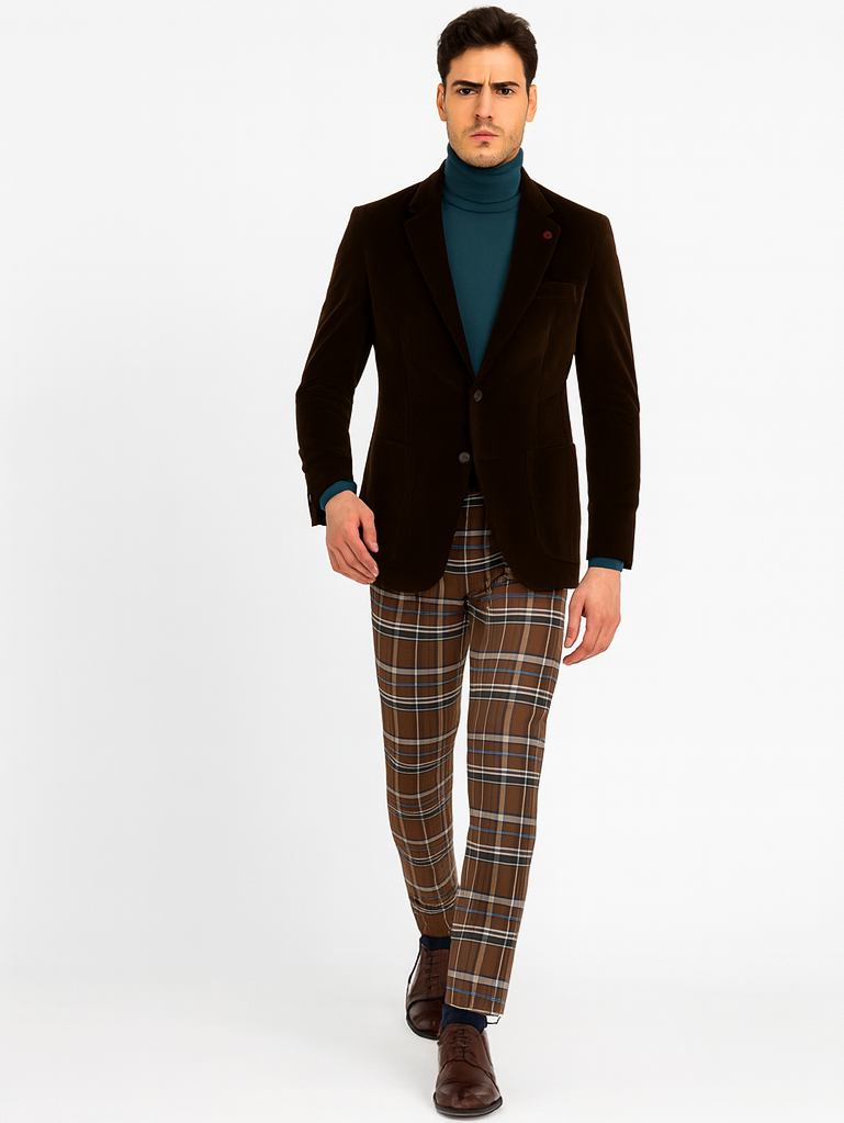 Mens Blazer Brown - Image 6