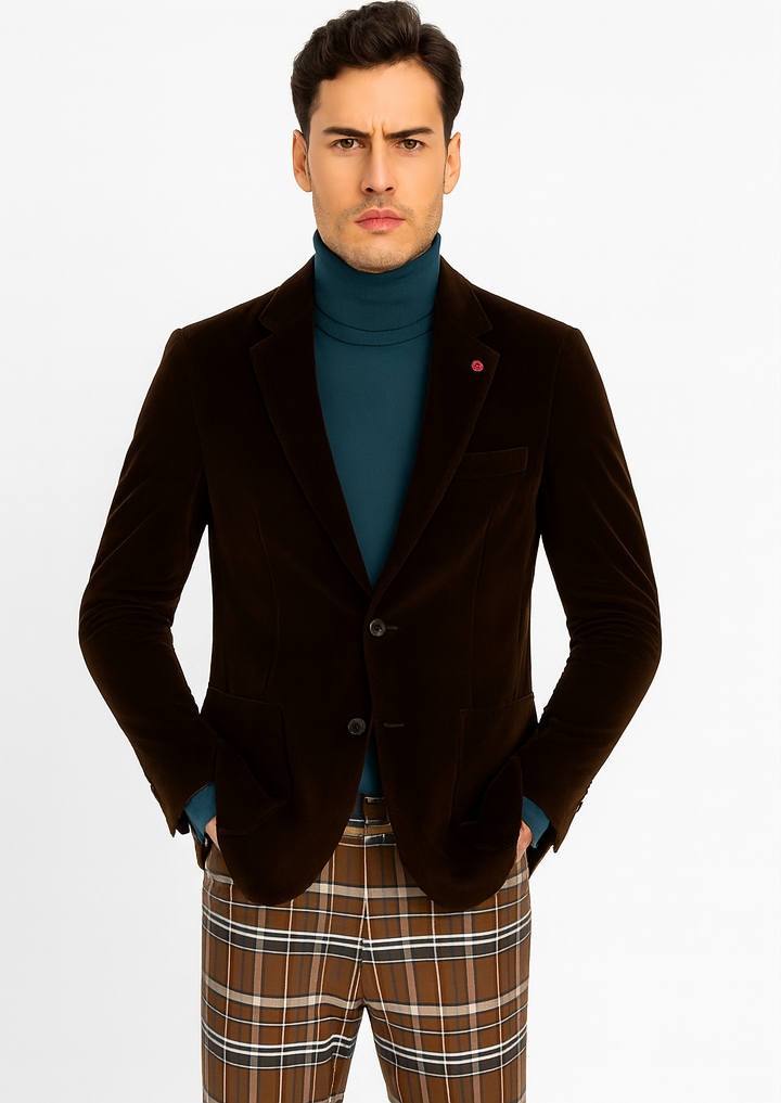 Mens Blazer Brown - Image 7