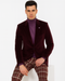 Mens Blazer Burgundy