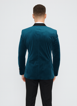 Men's Blazer Dark Teal - Image 2
